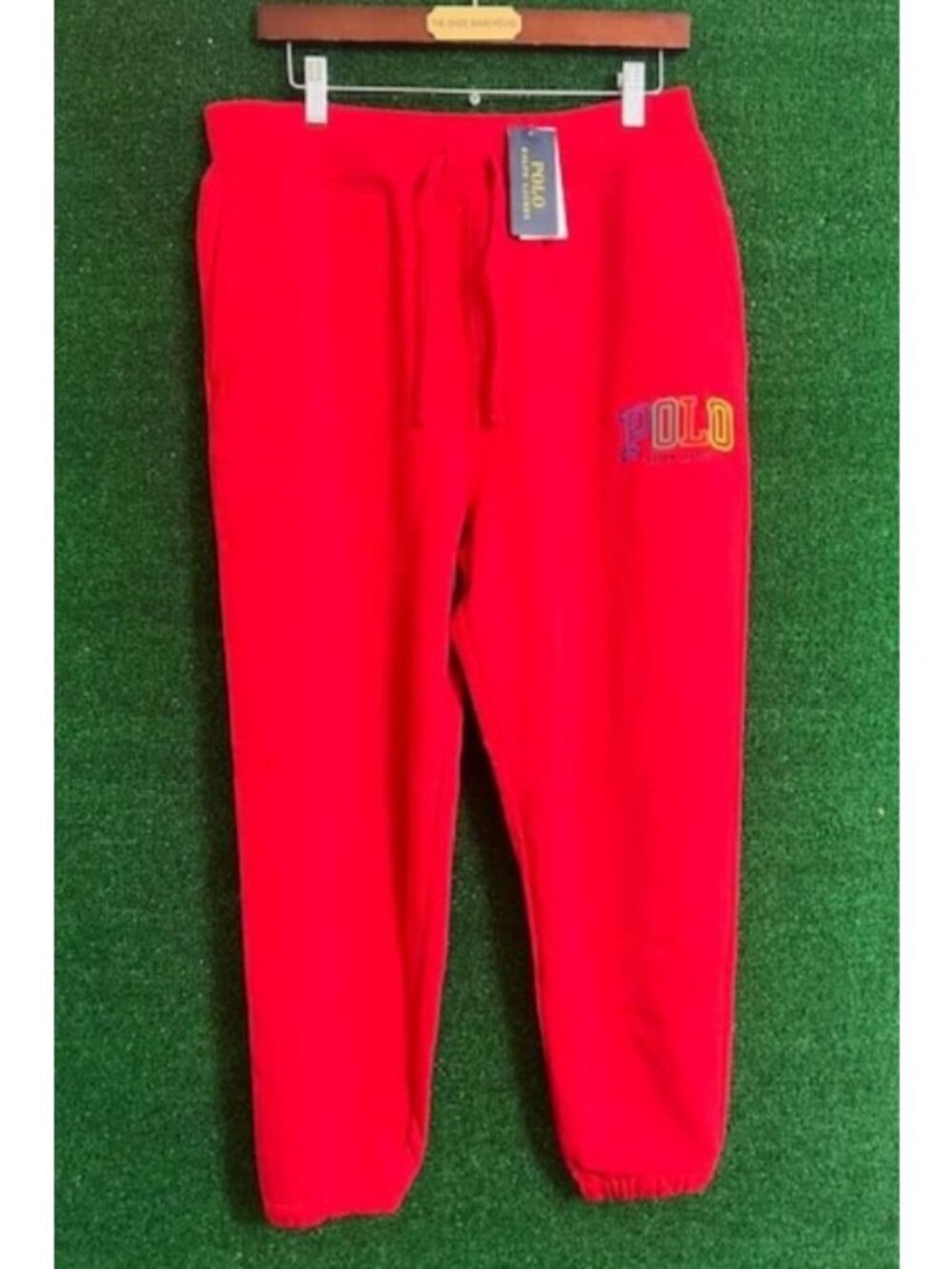 Men's Polo Ralph Lauren Classic The Big Fit RL Fleece Sweatpants Joggers Size M
